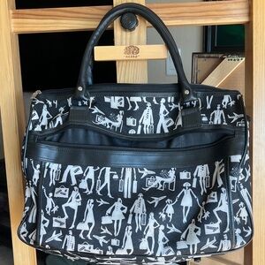 Sydney Love Black and White Duffel Bag